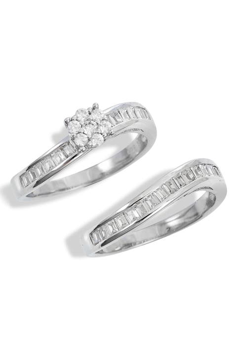Set of 2 Cubic Zirconia Rings