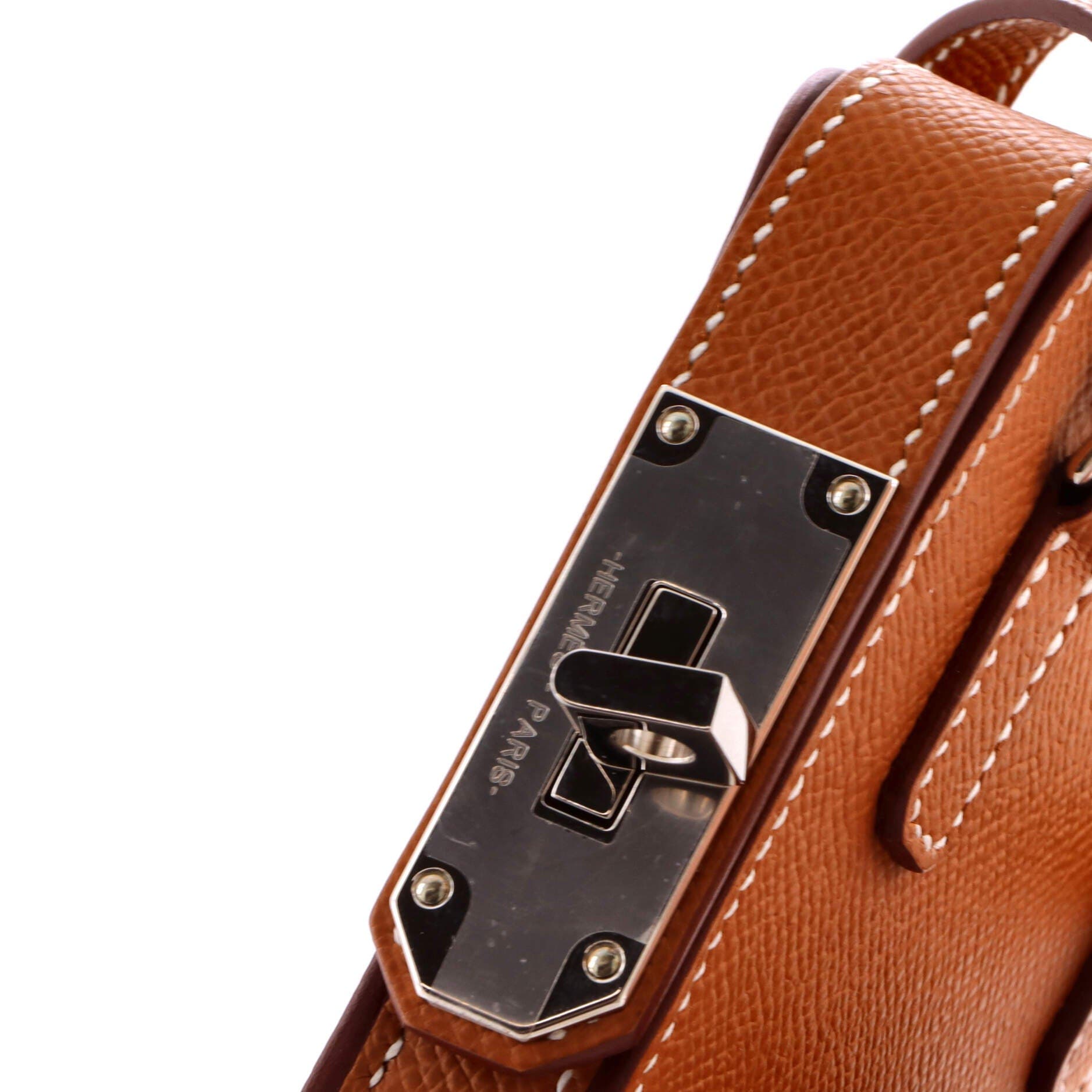 Pre-Owned Hermes Hac a Box Phone Case Epsom, Alternate, color, Gold