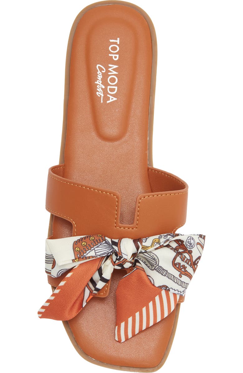 TOP MODA Vesta Flat Sandal, Alternate, color, Tan Pu