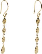 Argento Vivo Sterling Silver Hammered Linear Drop Earrings