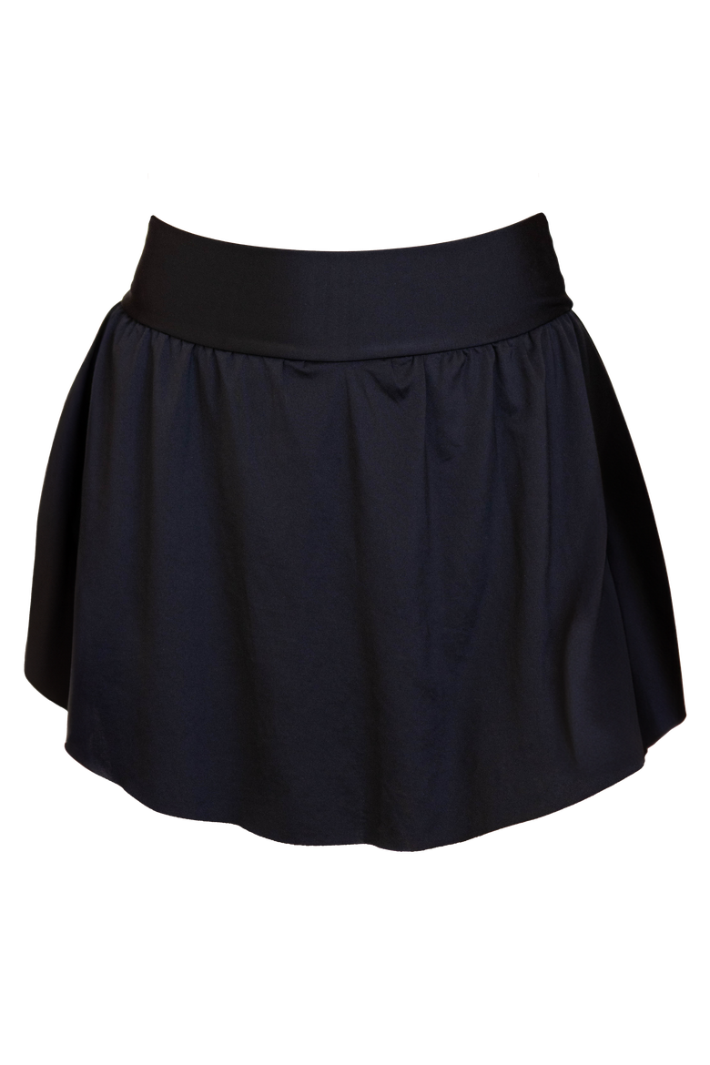Sea Spray Swim Skirt, Alternate, color, Black