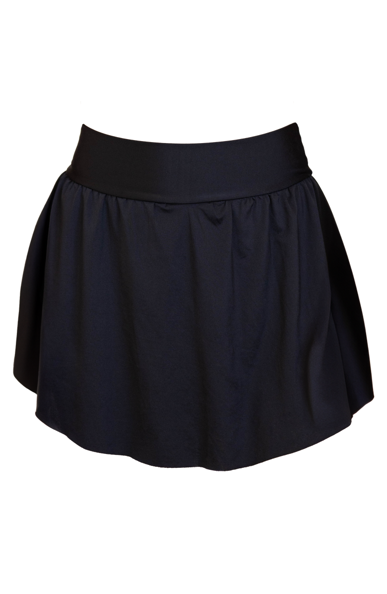 Nani Sea Spray Swim Skirt, Alternate, color, Black
