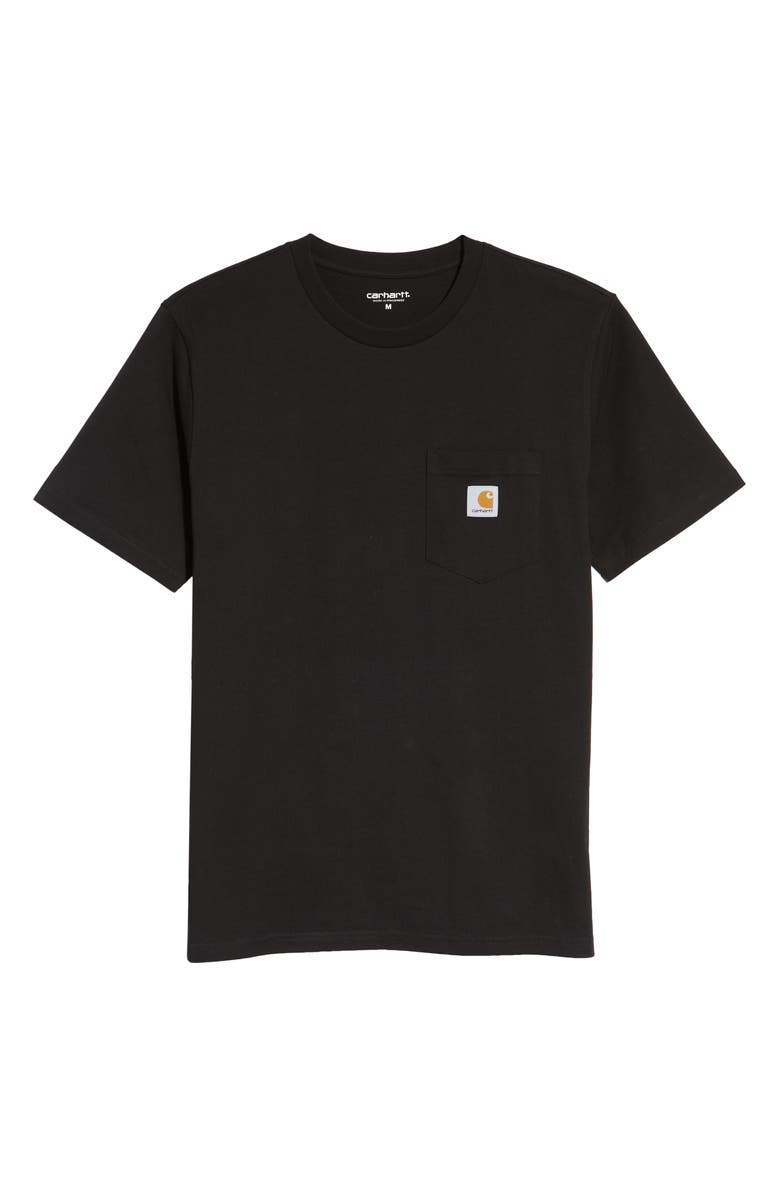 Carhartt Work In Progress Logo Pocket T-Shirt, Alternate, color, Black