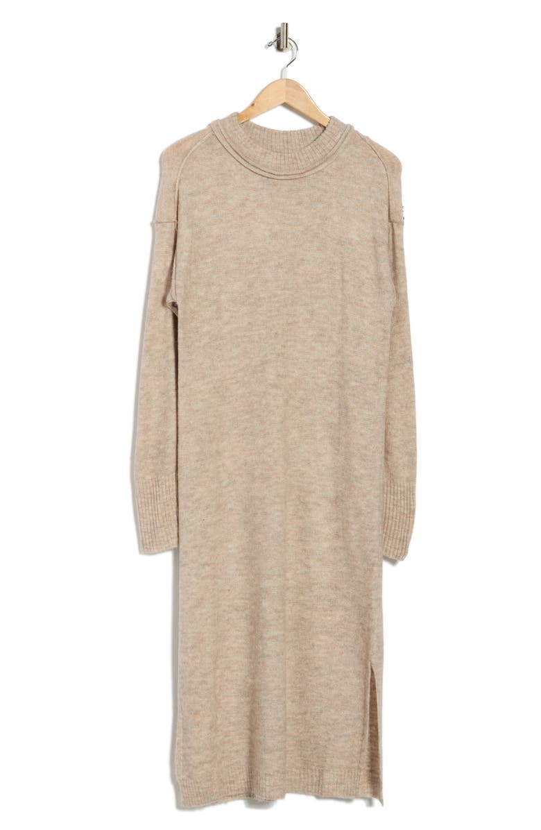 STITCHDROP Highline Long Sleeve Sweater Dress, Alternate, color, Granola
