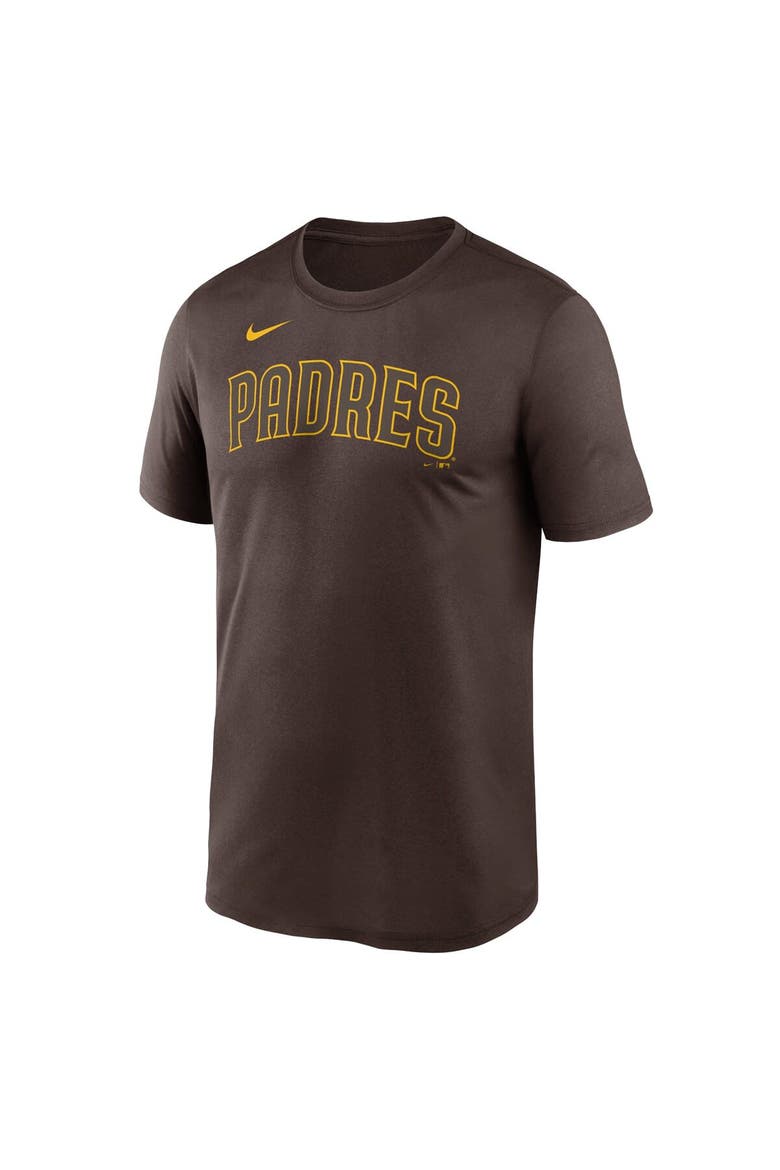 Men's Nike Brown San Diego Padres Fuse Legend T-Shirt, Alternate, color, Brown