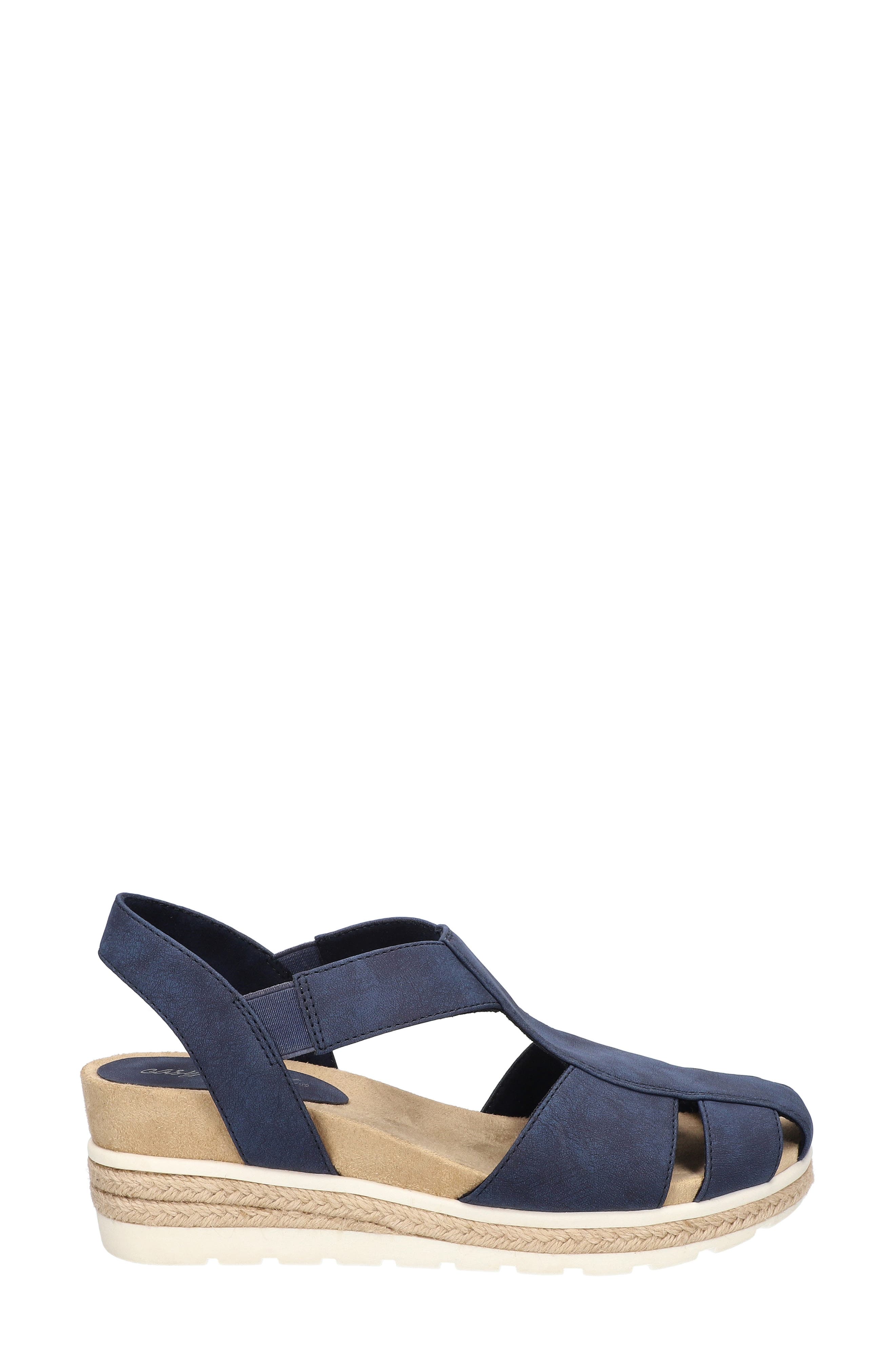 Freeport Espadrille Wedge Sandal, Alternate, color, NAVY