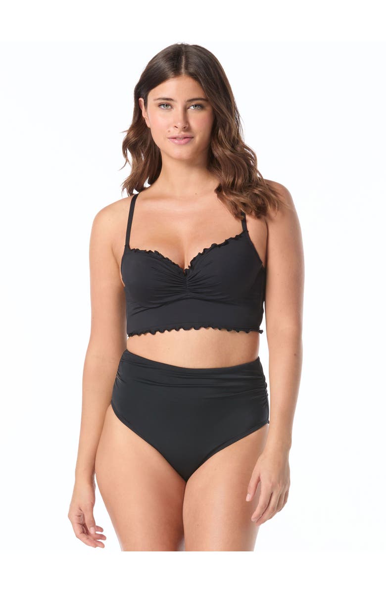 COCO REEF Lavish Crop Top, Main, color, Cast-Black