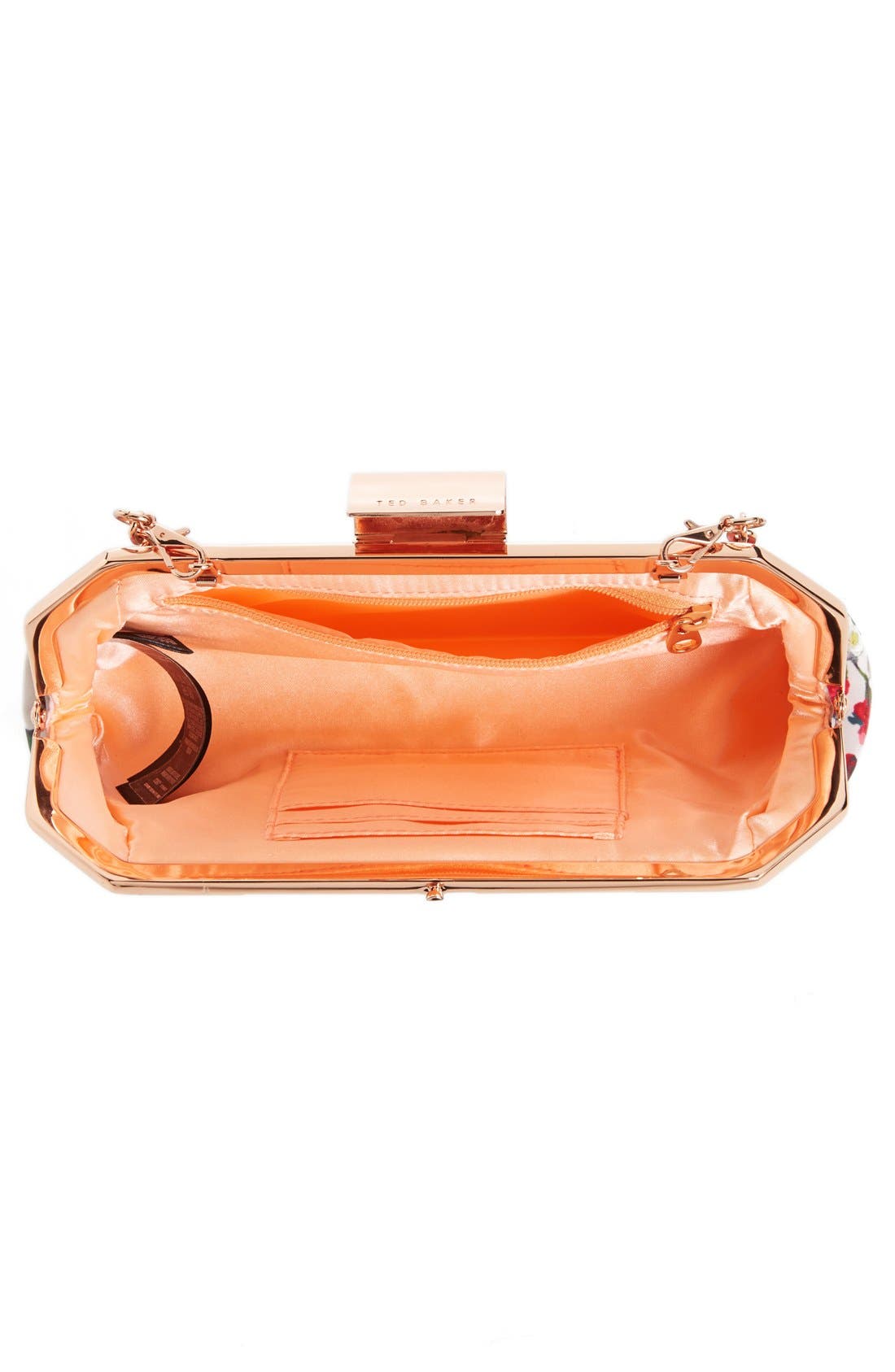 Floral Clutch, Alternate, color, NUDE PINK