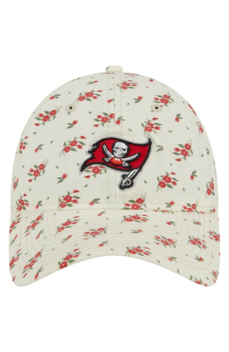 New Era Men's New Era  Cream Tampa Bay Buccaneers Bloom 9TWENTY Adjustable Hat, Alternate, color, 