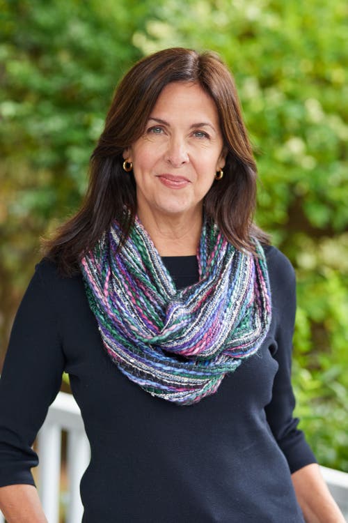 Feelgoodz Artisan Woven Luna Infinity 100% Recycled Acrylic Multi Colored Winter Scarf In Blue