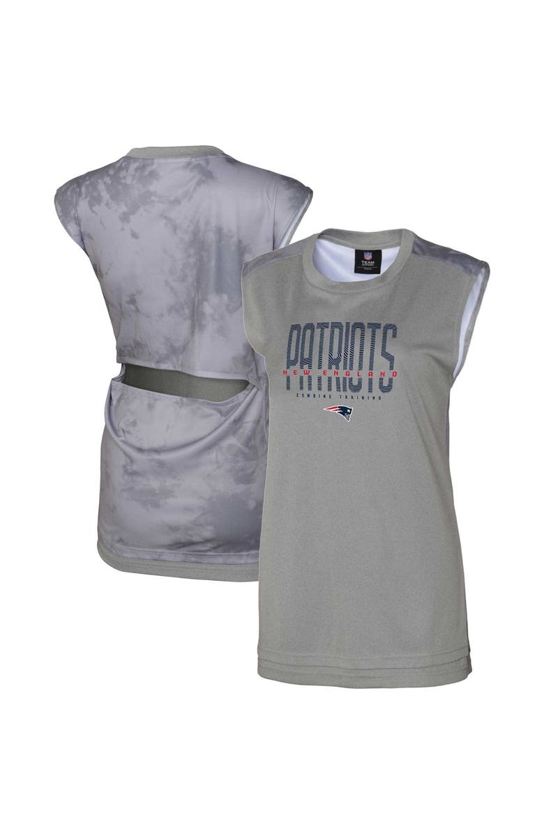 Outerstuff Women's Gray New England Patriots No Sweat Tank Top, Main, color, Gray