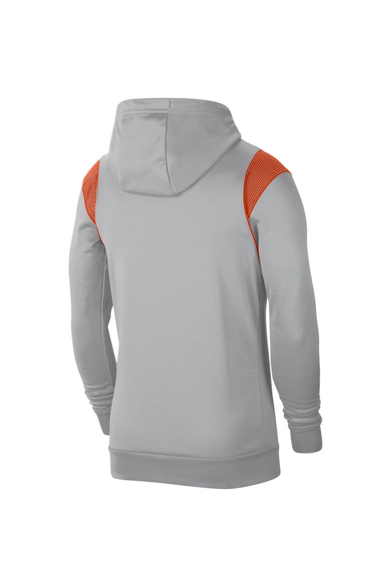 Men's Nike Gray Clemson Tigers 2021 Team Sideline Performance Pullover Hoodie, Alternate, color, Gray