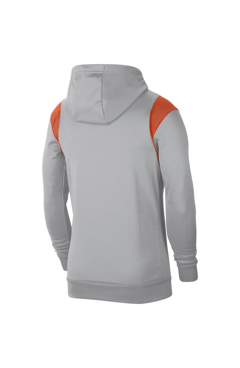 Nike Men's Nike Gray Clemson Tigers 2021 Team Sideline Performance Pullover Hoodie, Alternate, color, 