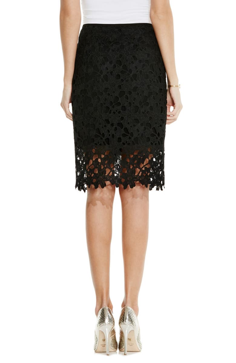Vince Camuto Floral Lace Pencil Skirt, Alternate, color,