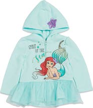 Disney The Little Mermaid Princess Ariel Zip-Up Hooded Sweatshirt