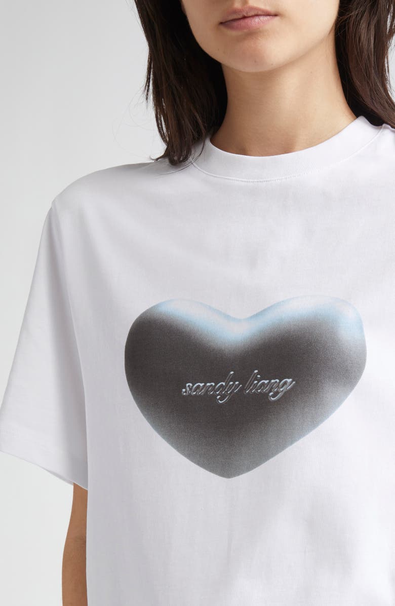 Sandy Liang Chouchou Graphic T-Shirt, Alternate, color, White