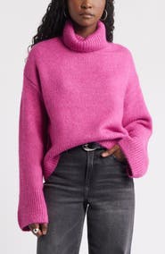 Treasure & Bond Fuzzy Turtleneck Sweater