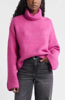 Treasure & Bond Fuzzy Turtleneck Sweater
