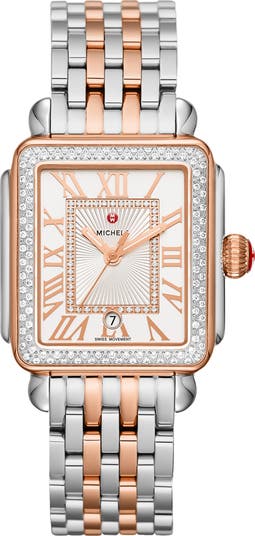 Michele Deco Madison diamond dial bracelet watch, 33mm MICHELE Deco Madison Mid Diamond Dial Bracelet Watch, 29mm x  main image 4