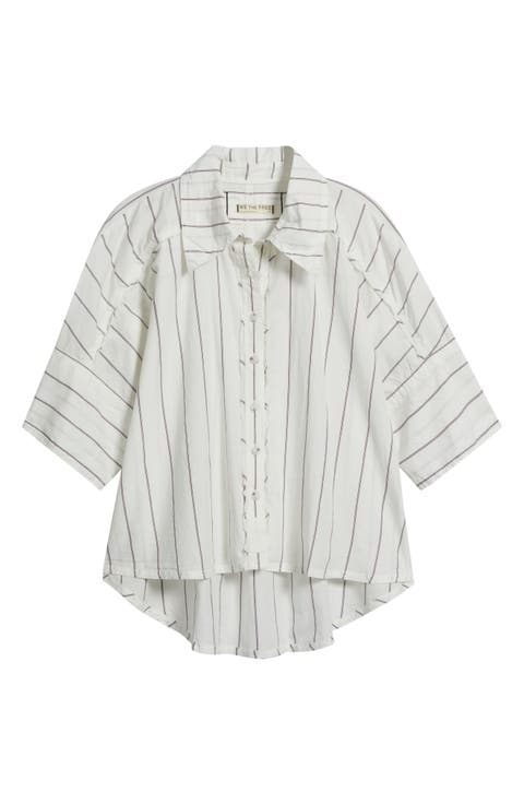 Seaside Stripe Cotton Shirt