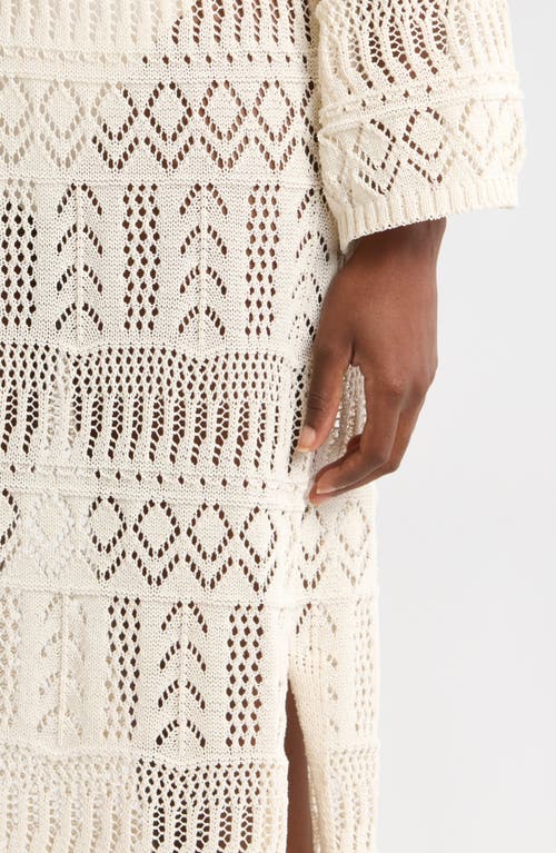Elan Kaftan Swim Cover-up In Natural