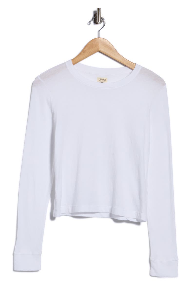 Zeva Crewneck T-shirt, Main, color, WHITE