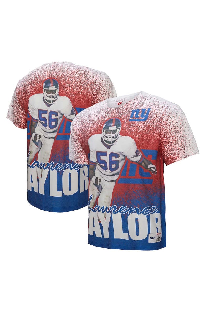 Mitchell & Ness Men's Mitchell & Ness Lawrence Taylor Gray New York Giants Burst Retired Player T-Shirt, Alternate, color, Gray