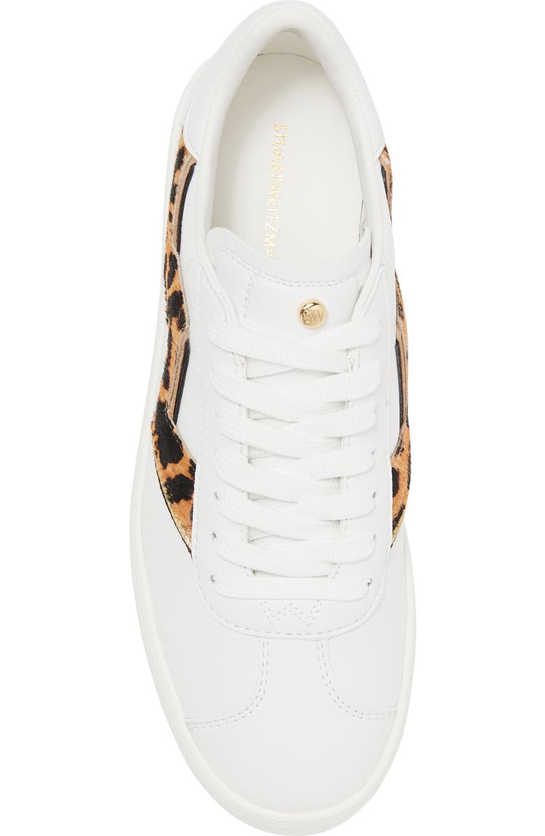 Stuart Weitzman Daryl Genuine Calf Hair Trim Sneaker, Alternate, color,