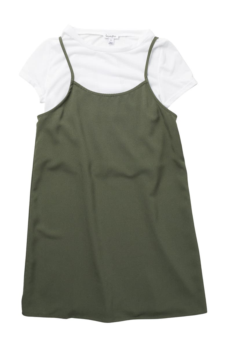 Love, Fire Short Sleeve Pinafore w/ Under Tee, Main, color, 