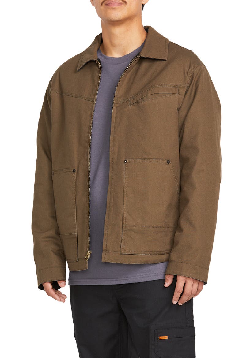 Workwear Heavy Zip Jacket, Main, color, WREN