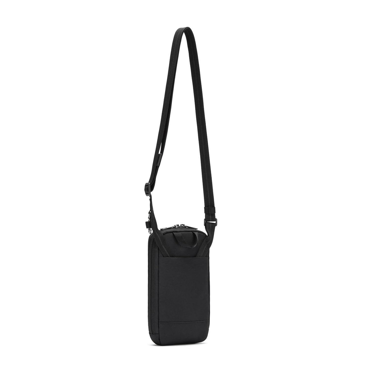 PACSAFE RFIDsafe Tech Crossbody, Alternate, color, Jet Black