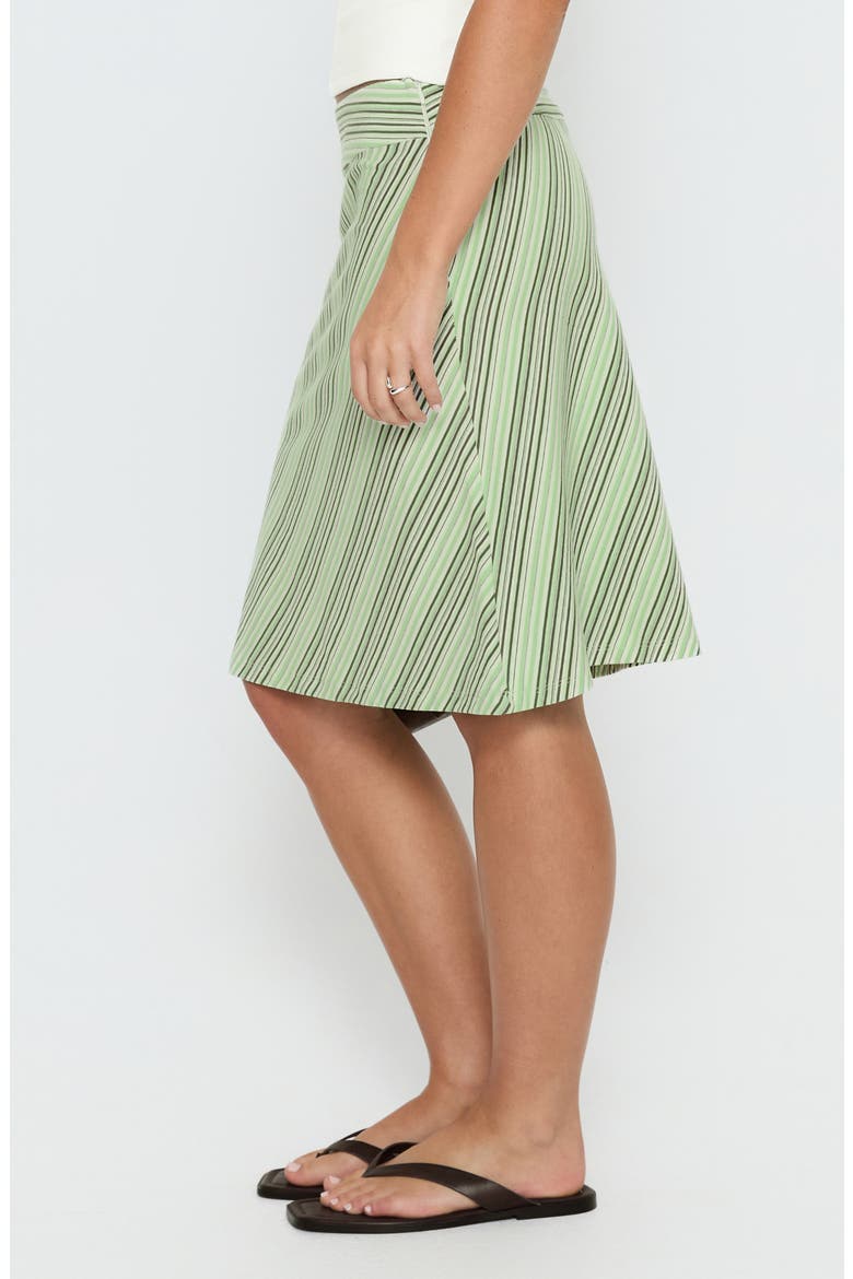 Lemon Twist Midi Skirt, Alternate, color, GREEN STRIPE