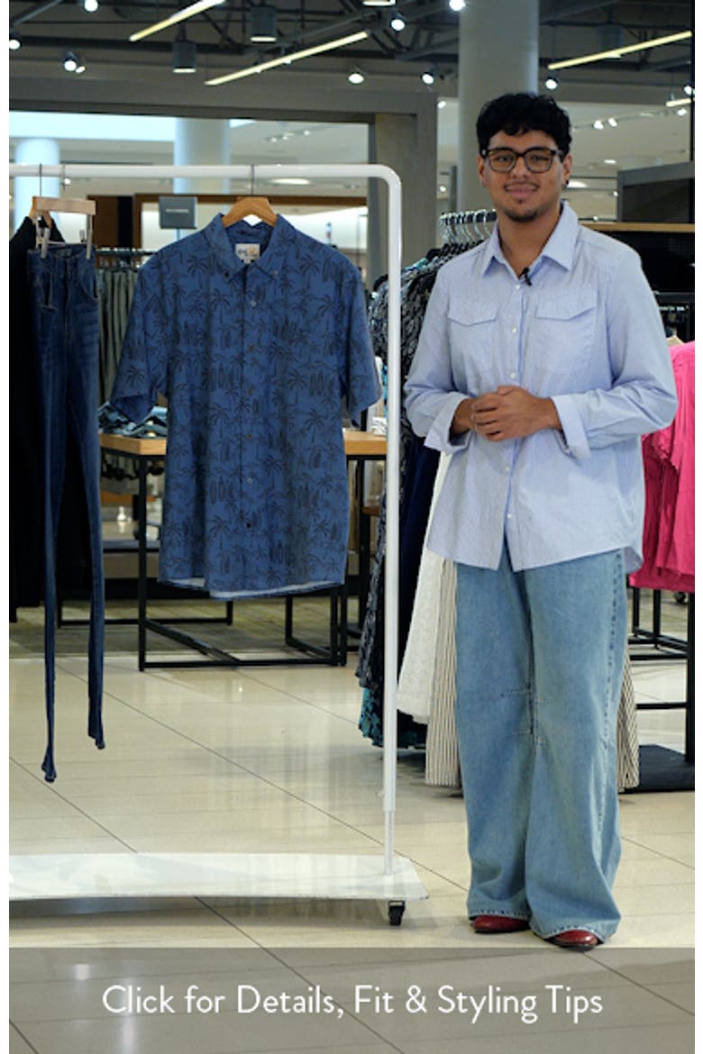 Surf Break Short Sleeve Button-Down Sport Shirt video