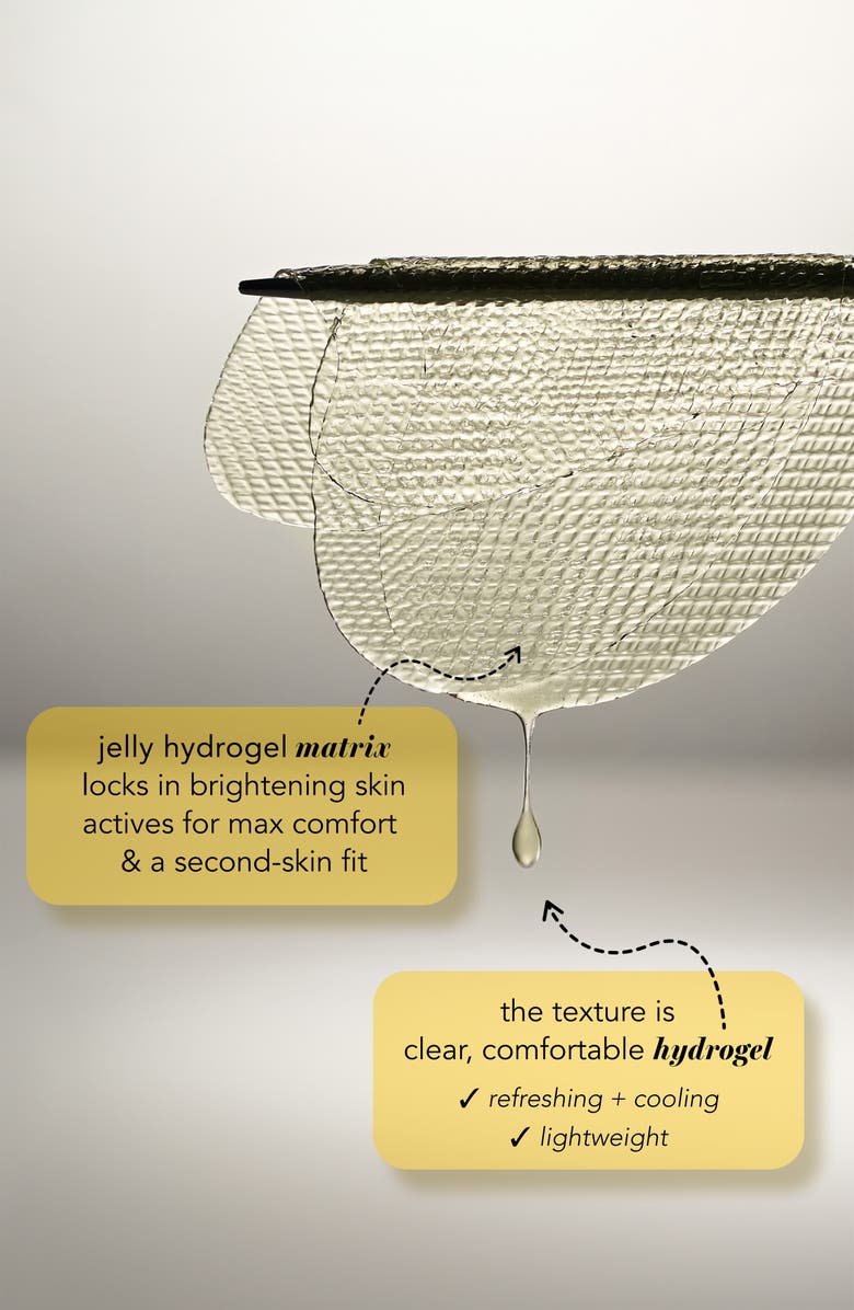 Saturday Skin Set of 4 Yuzu Vitamin C Butterfly Hydrogel Mask, Alternate, color, 