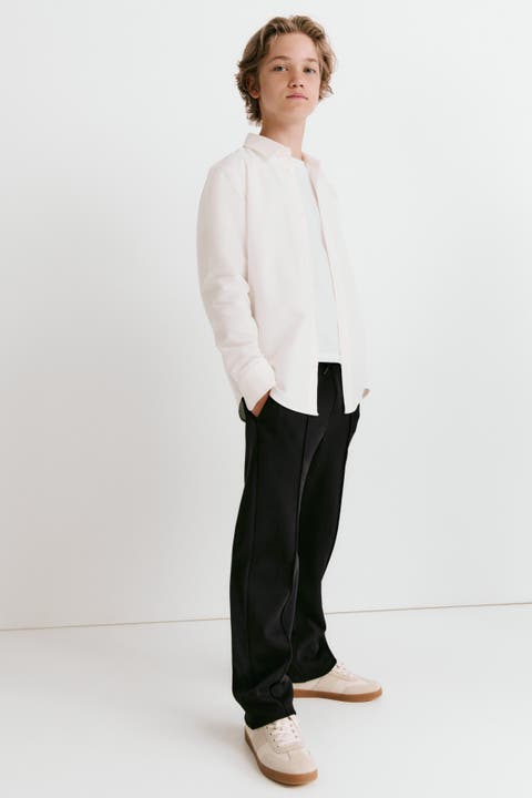 Straight-leg Piqué Joggers