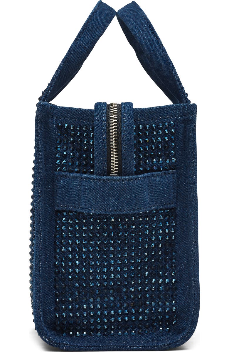 Marc Jacobs The Crystal Denim Small Tote Bag, Alternate, color,
