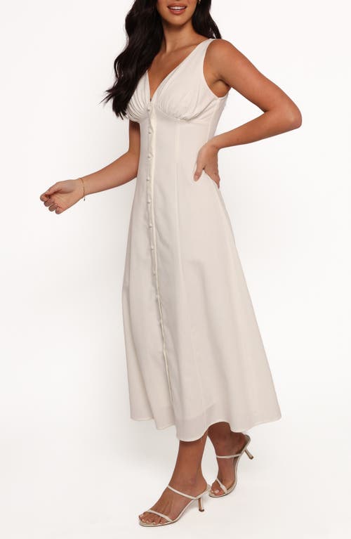Petal And Pup Petal & Pup Barbara Buttoned Maxi Dress In White