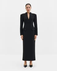 Malina Vanesa Deep V-Neck Maxi Dress