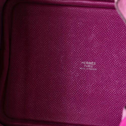 Pre-owned Hermes Hermes Picotin Lock Bag Tressage Epsom Pm In White