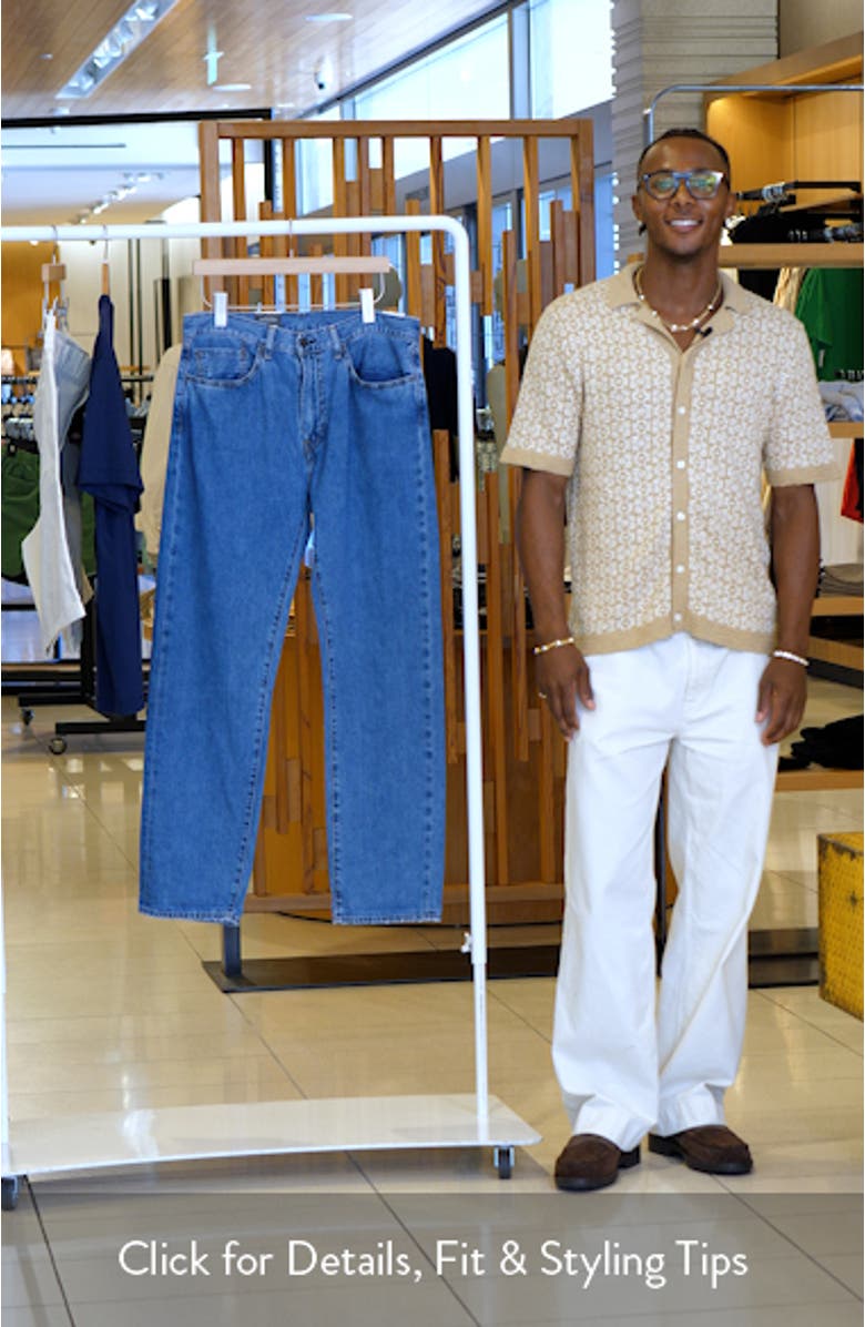 505<sup>™</sup> Relaxed Straight Leg Selvedge Jeans, sales video thumbnail