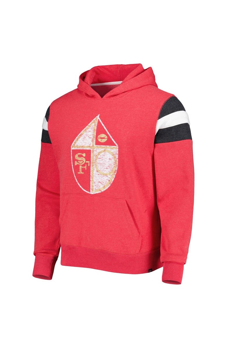 '47 Men's '47 Scarlet San Francisco 49ers Legacy Premier Nico Pullover Hoodie, Alternate, color, Scarlet