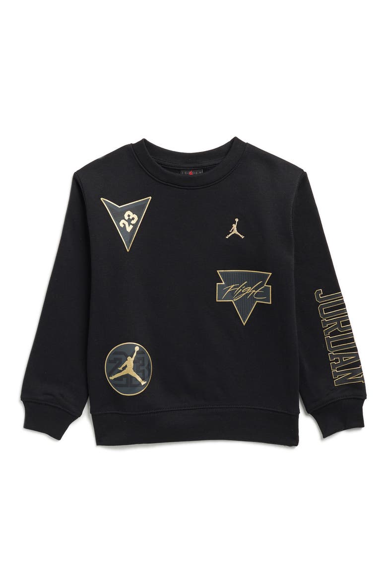 Kids' See Me Shine Pullover, Main, color, BLACK
