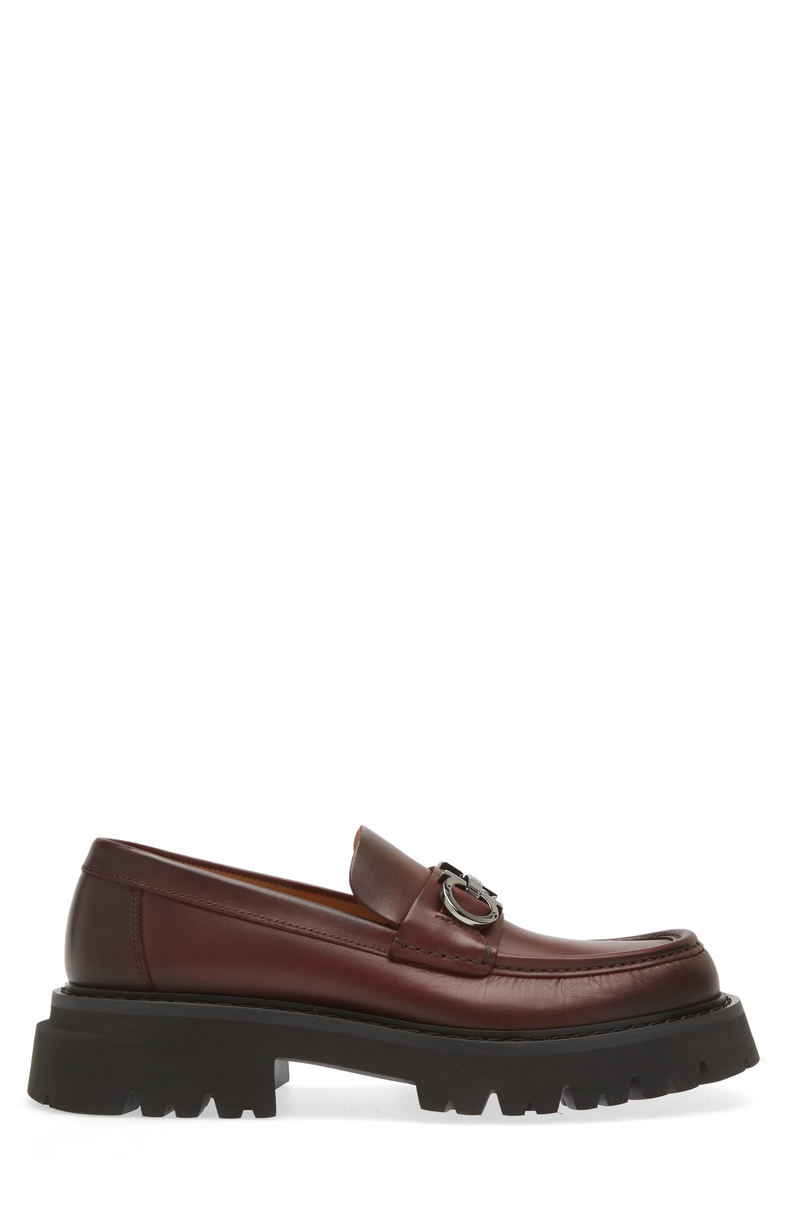 FERRAGAMO Florian Lug Sole Loafer, Alternate, color, 