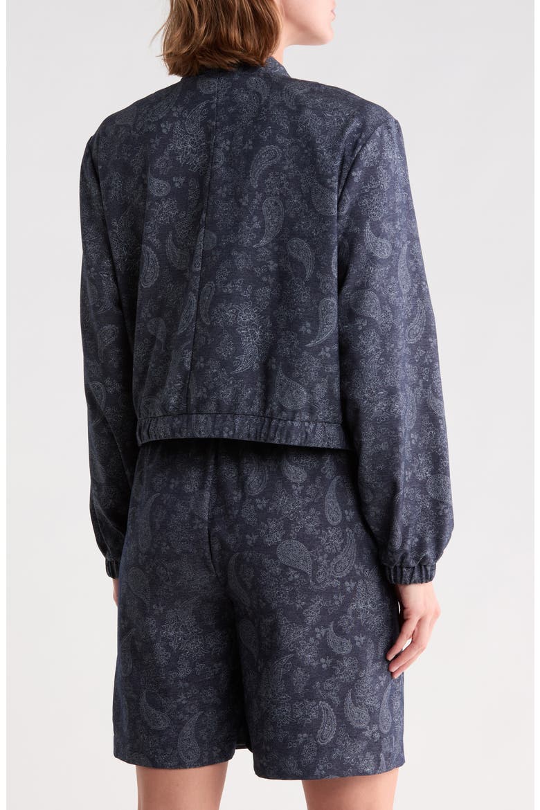 Paisley Printed Bomber Jacket, Alternate, color, DENIM BLUE PAISLEY
