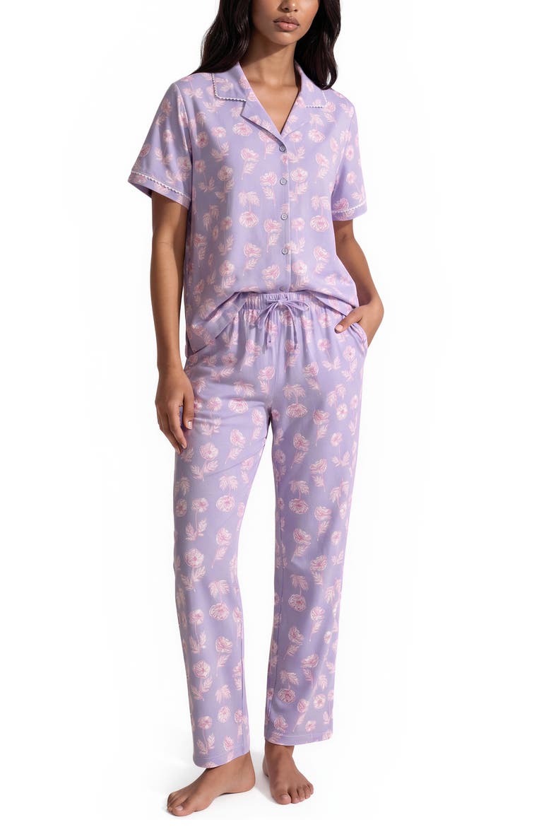 3-Piece Notch Pajama Set, Alternate, color, BLUE