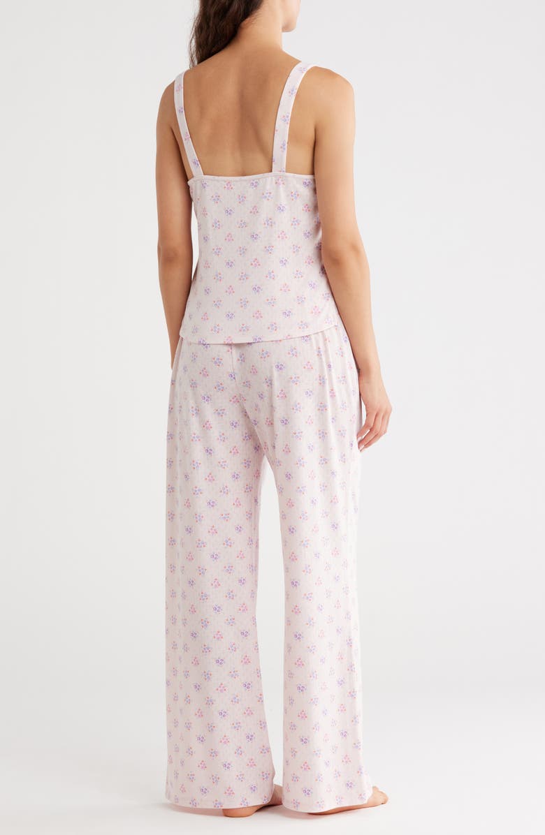 Honeydew Shine Bright Camisole Long Pajamas, Alternate, color, Pink Salty Ditsy