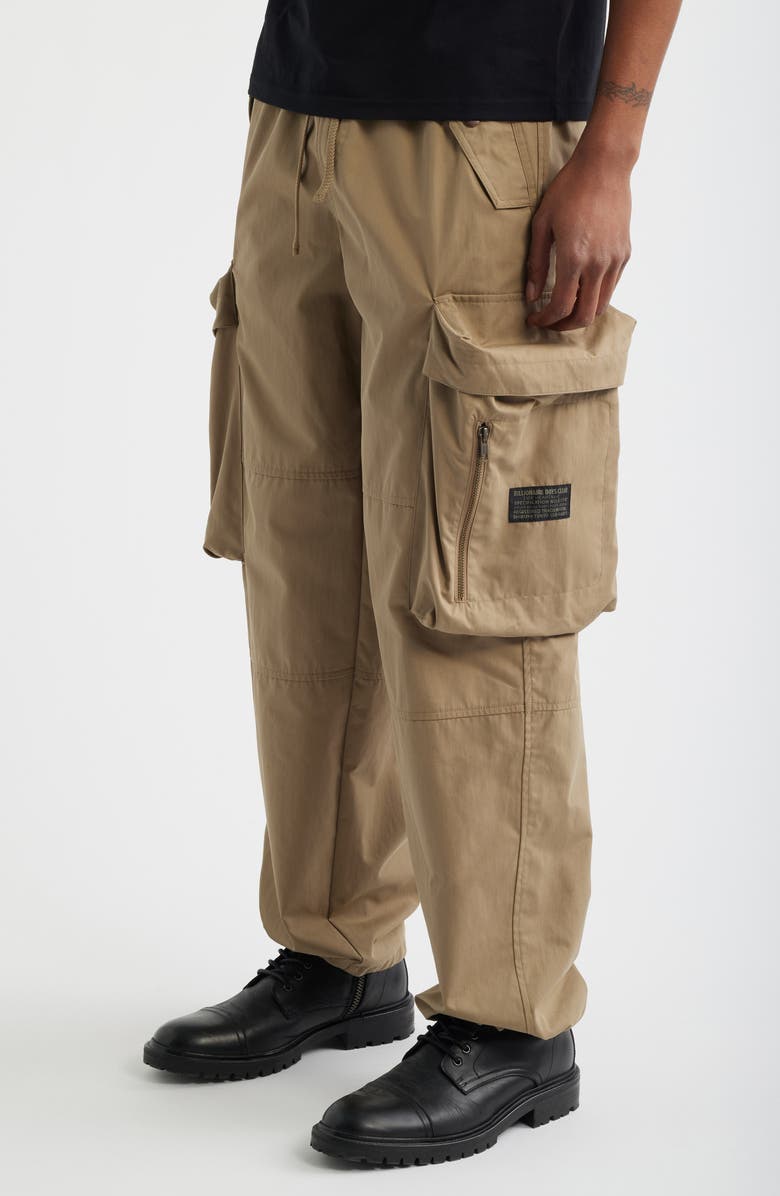 Billionaire Boys Club Mantra Cotton Blend Cargo Pants, Alternate, color, Lead