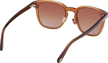 56mm Gradient Round Sunglasses