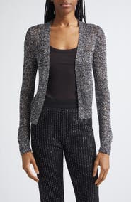 Missoni Sequin Embellished Open Knit Cardigan