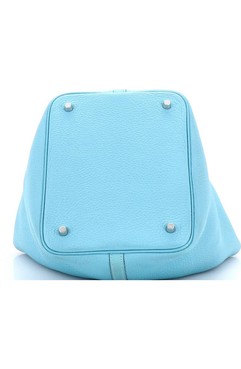 Pre-Owned Hermes Picotin Lock Bag Clemence MM, Alternate, color, Bleu Atoll